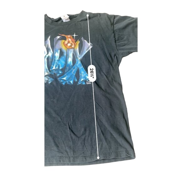 Radix VTG 1994 T-Shirt Mens XL Black And a Voice Calls out Get Your Soul In the - Picture 10 of 10